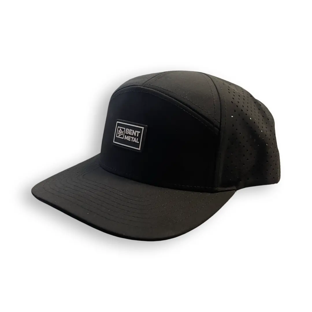 Bent Metal Patch Water Resistant Snapback Hat 1