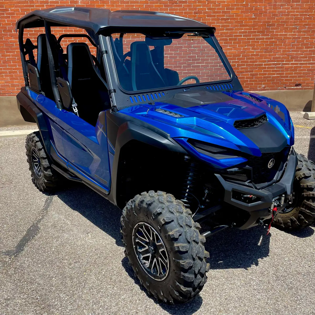 Yamaha Wolverine Vented Glass Windshield 1