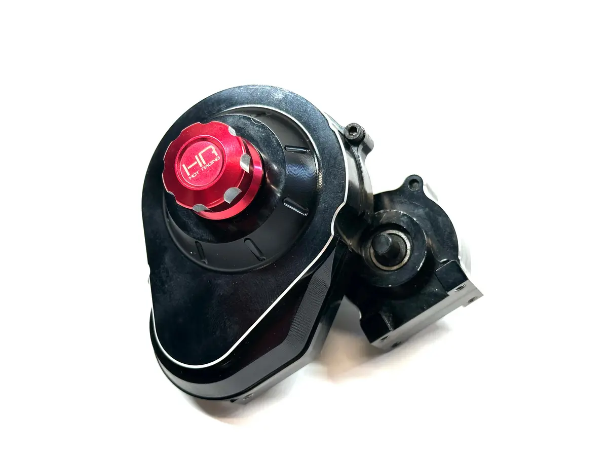 Belt Drive Axial Scx10ii Standard 3 Gear Transmission W/ Hot Racing Aluminum Housing & Metal Internal Gear Set 1