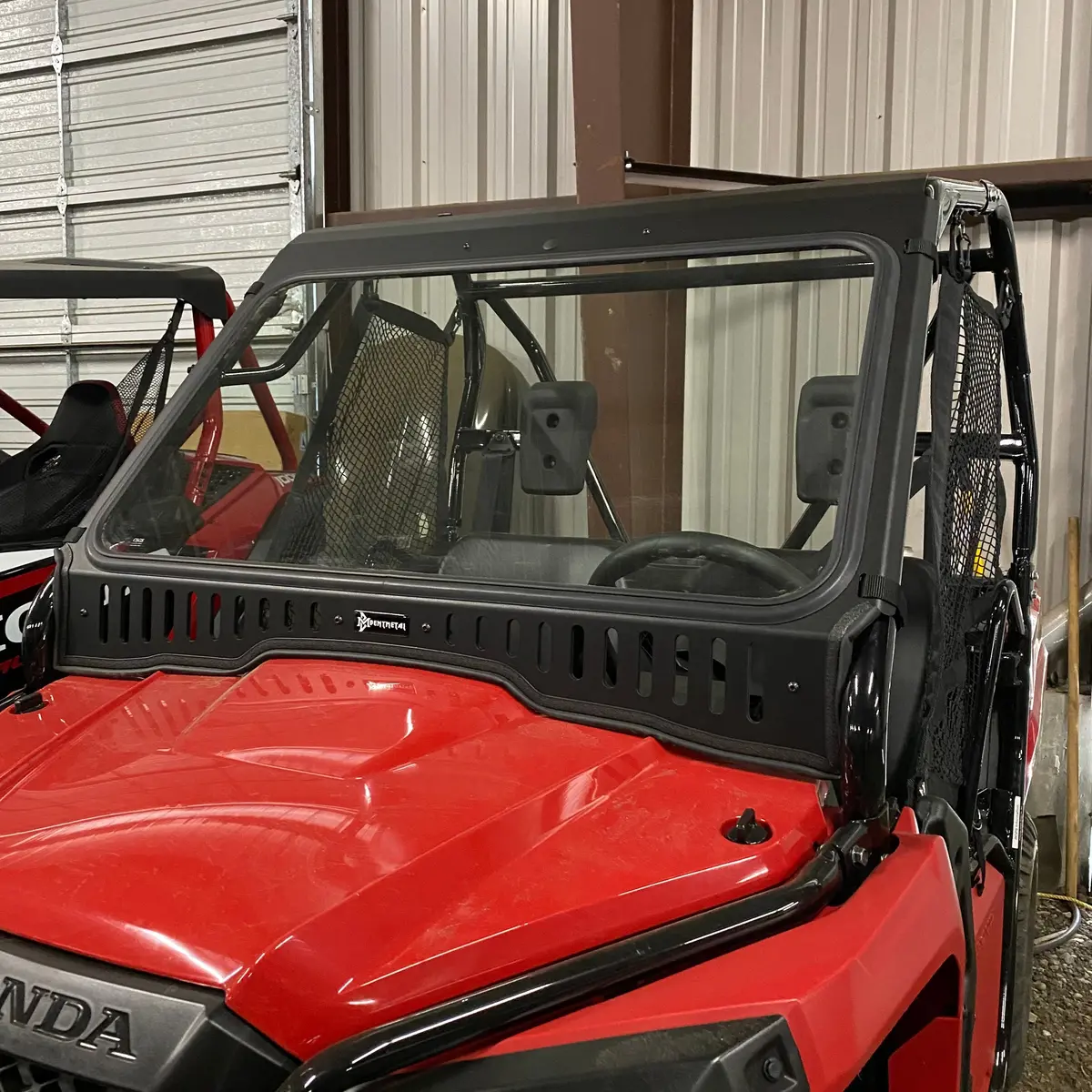 Honda Pioneer 500/520 Vented Glass Windshield 1
