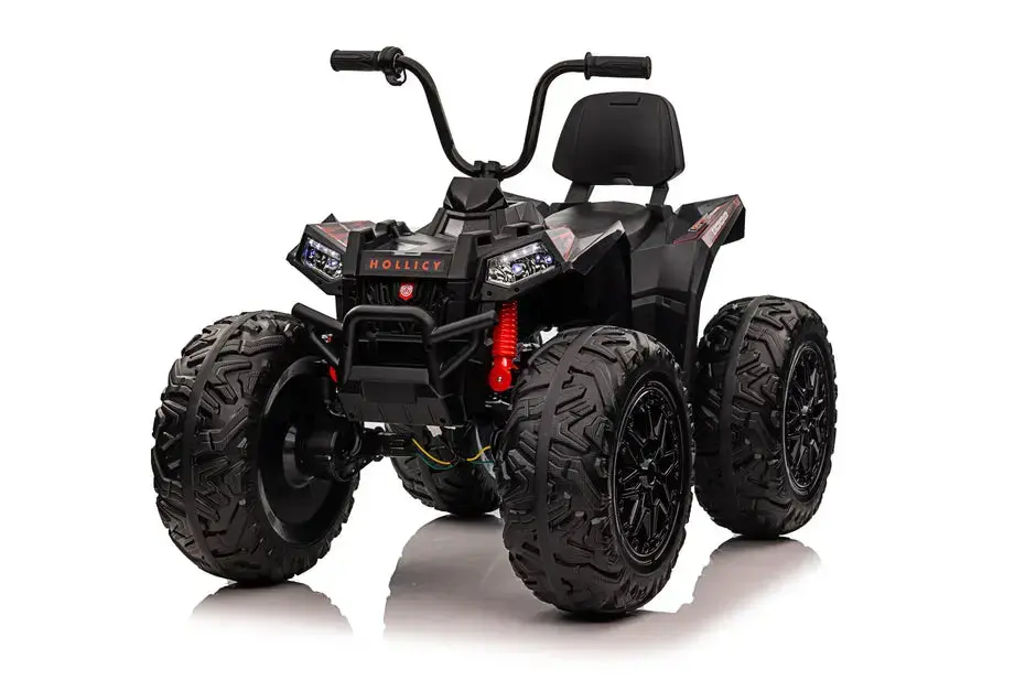 Kids Ride On Atv 12V 4X4 Off-Road Atv With Monster Tires, Independent Suspension, Realistic Lights And Leather Seat - Kids On Wheelz 1