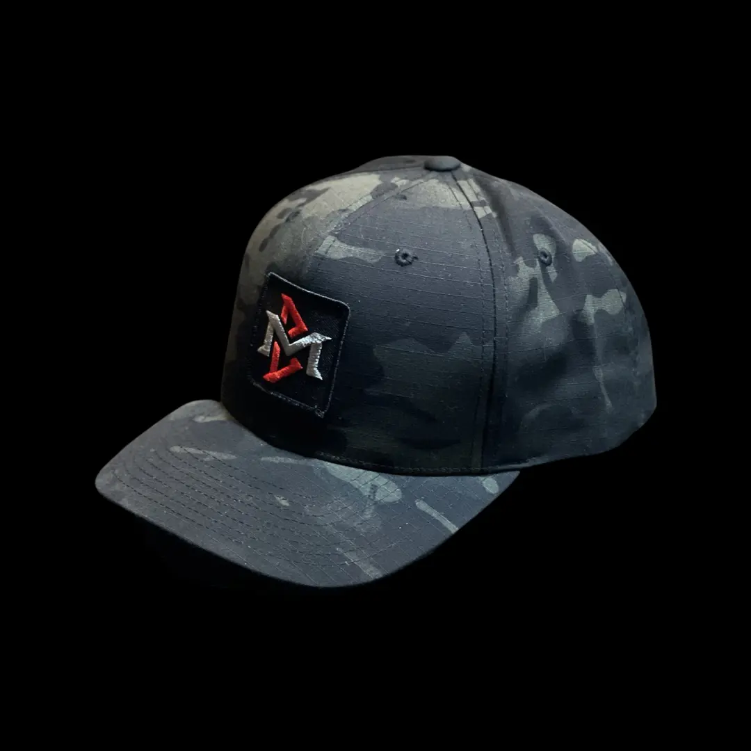 Bent Metal Patch Camo Snapback Hat 1