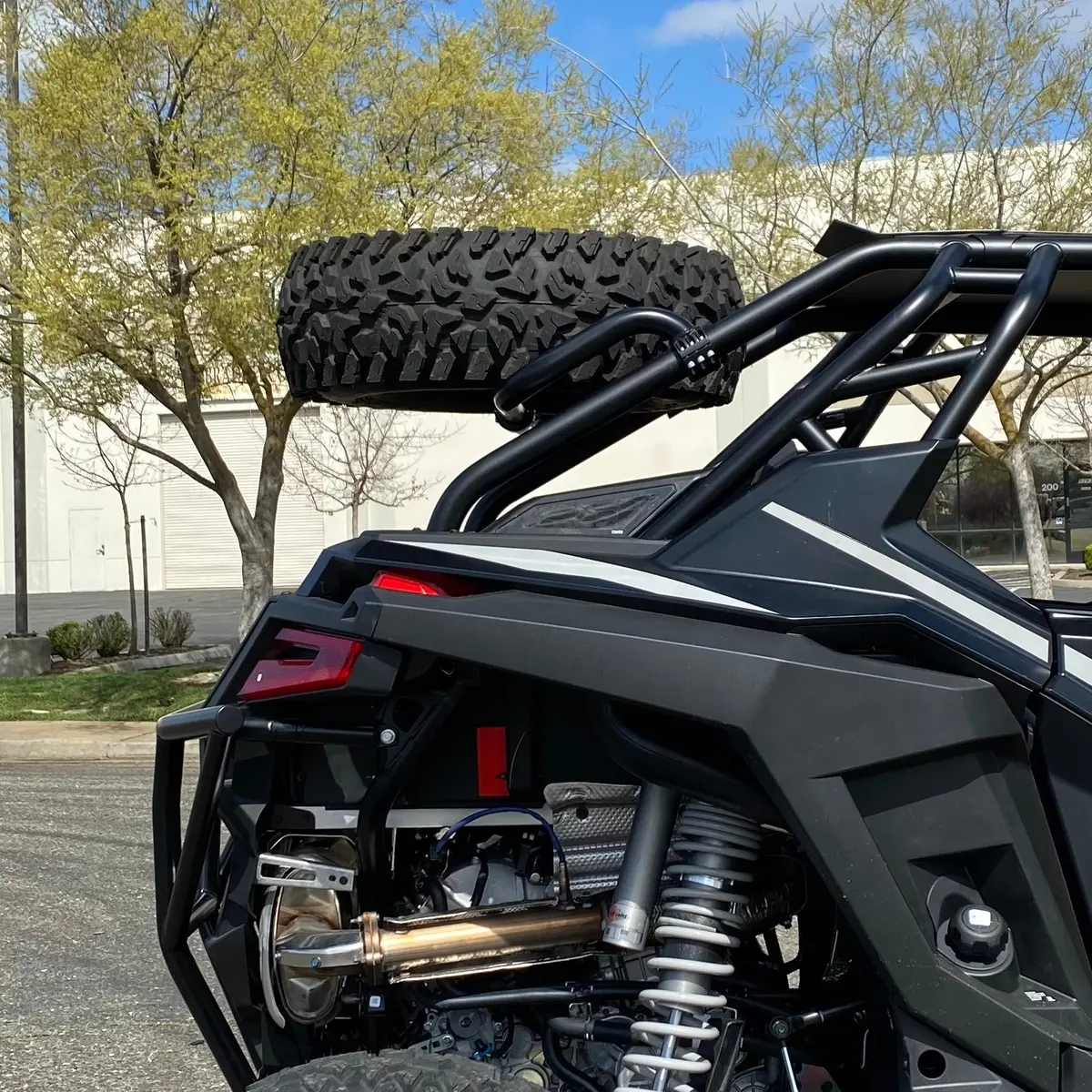 Polaris Rzr Turbo R 4 / Pro S 4 Dual Clamp Spare Tire Mount 1
