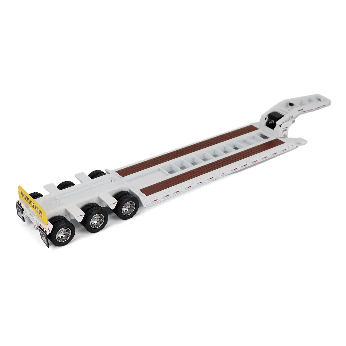 1:50 Trail King Tk120 Hydraulic Detachable Gooseneck Lowboy Trailer (White Regular Version), Transport Series, 71138 1