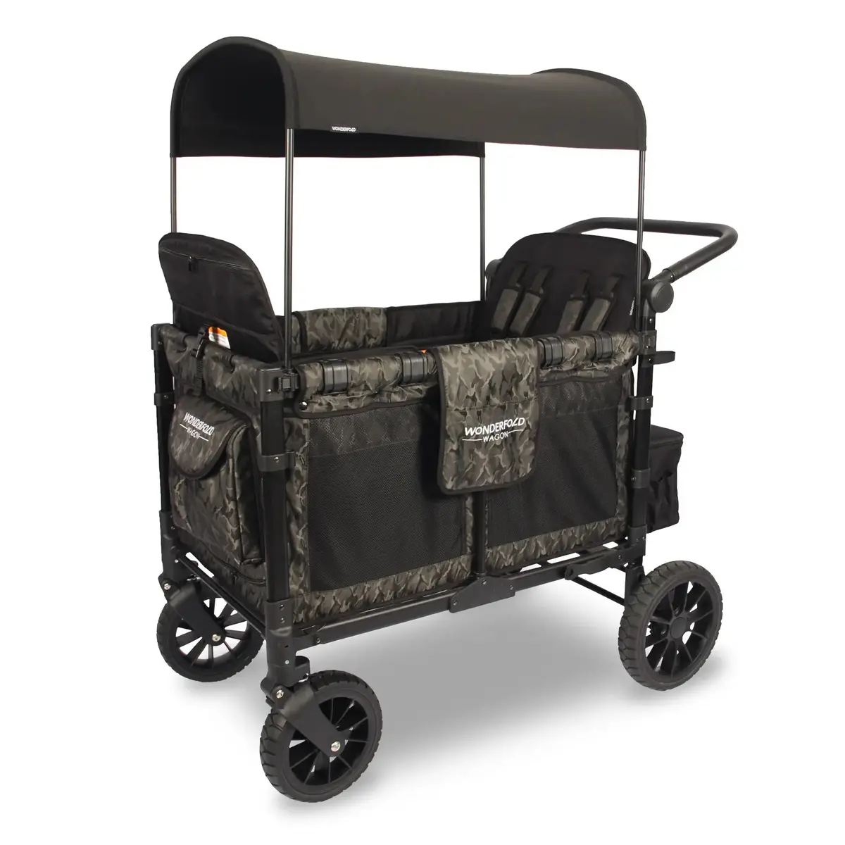 W4 Luxe Multifunctional Stroller Wagon (4 Seater) Shadow Green Camo Pre Order-Wonderfold 1
