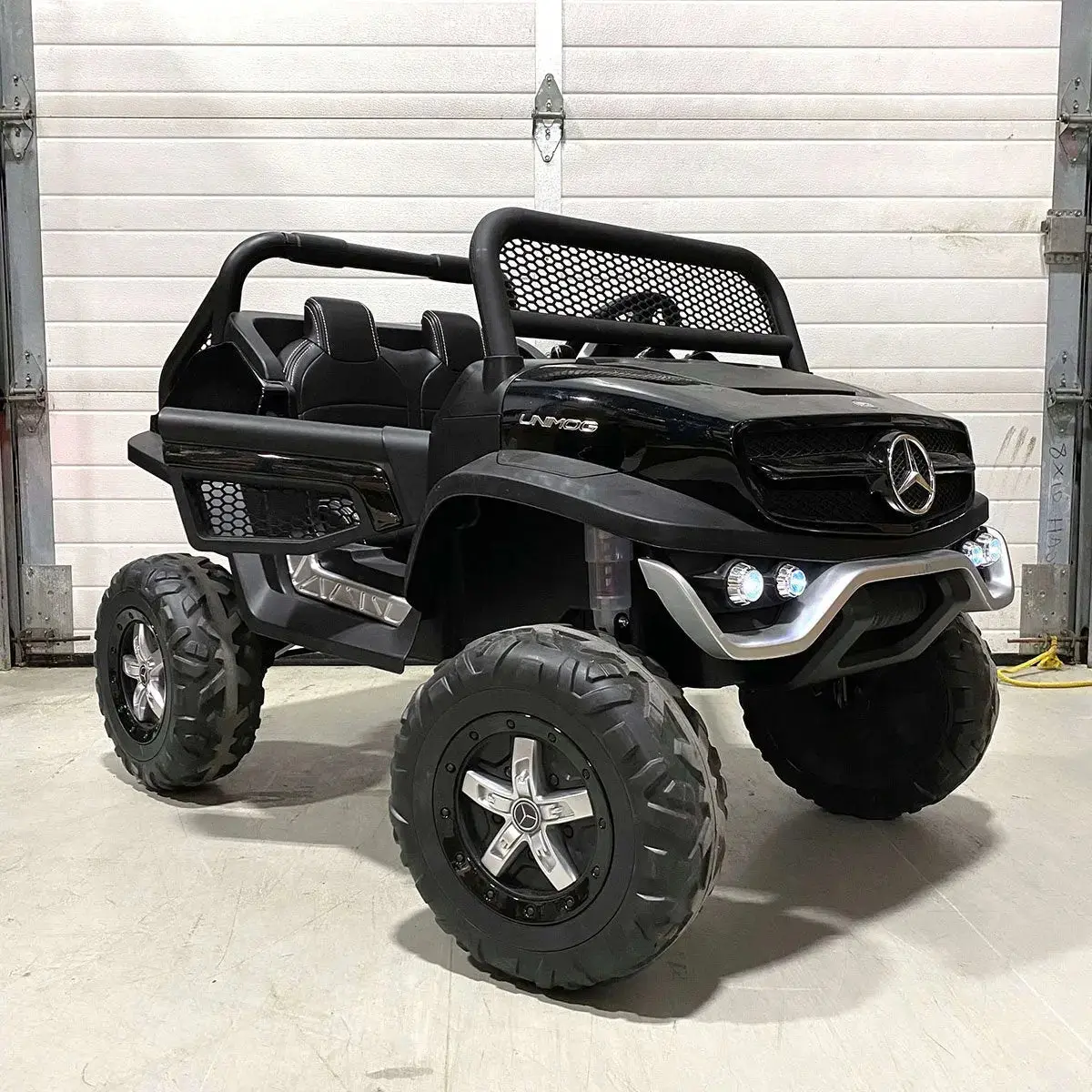2 Seater Mercedes-Benz Unimog 24V Electric Kids' Ride On Car With Mp3 (Open Box) - Voltz Toys 1