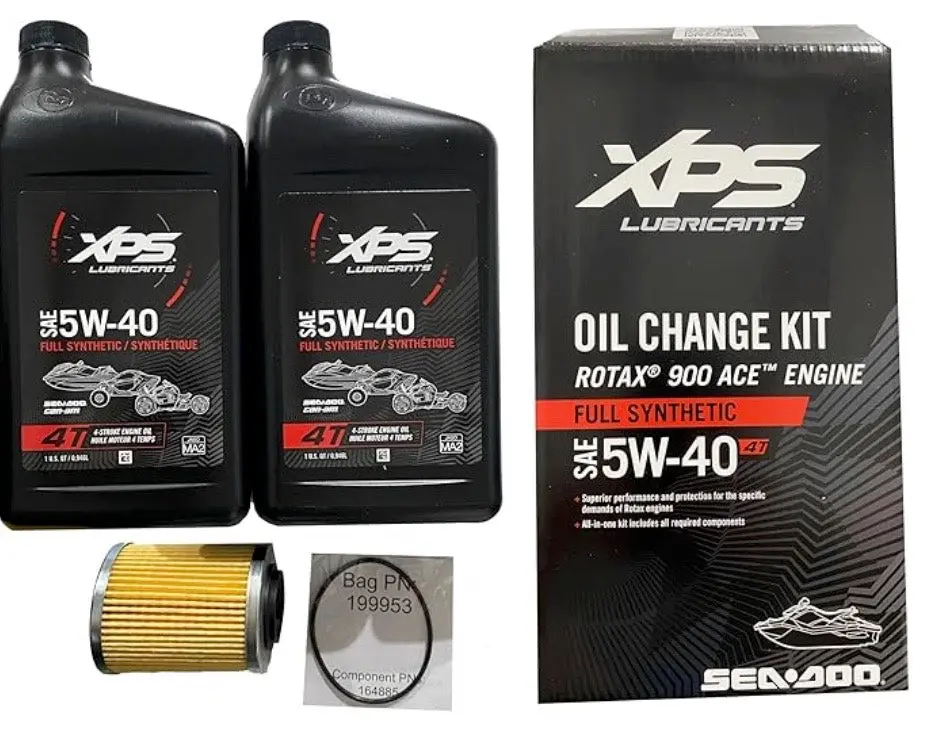 Oem Full Synthetic 5W-40 Engine Oil Change Kit 9779485 Compatible With Seadoo Spark 2Up 3Up 900 Ace Rotax Models 1