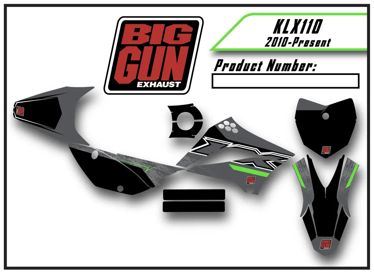 Graphics Kit - Kawasaki Klx 110 (2010-2022) 1