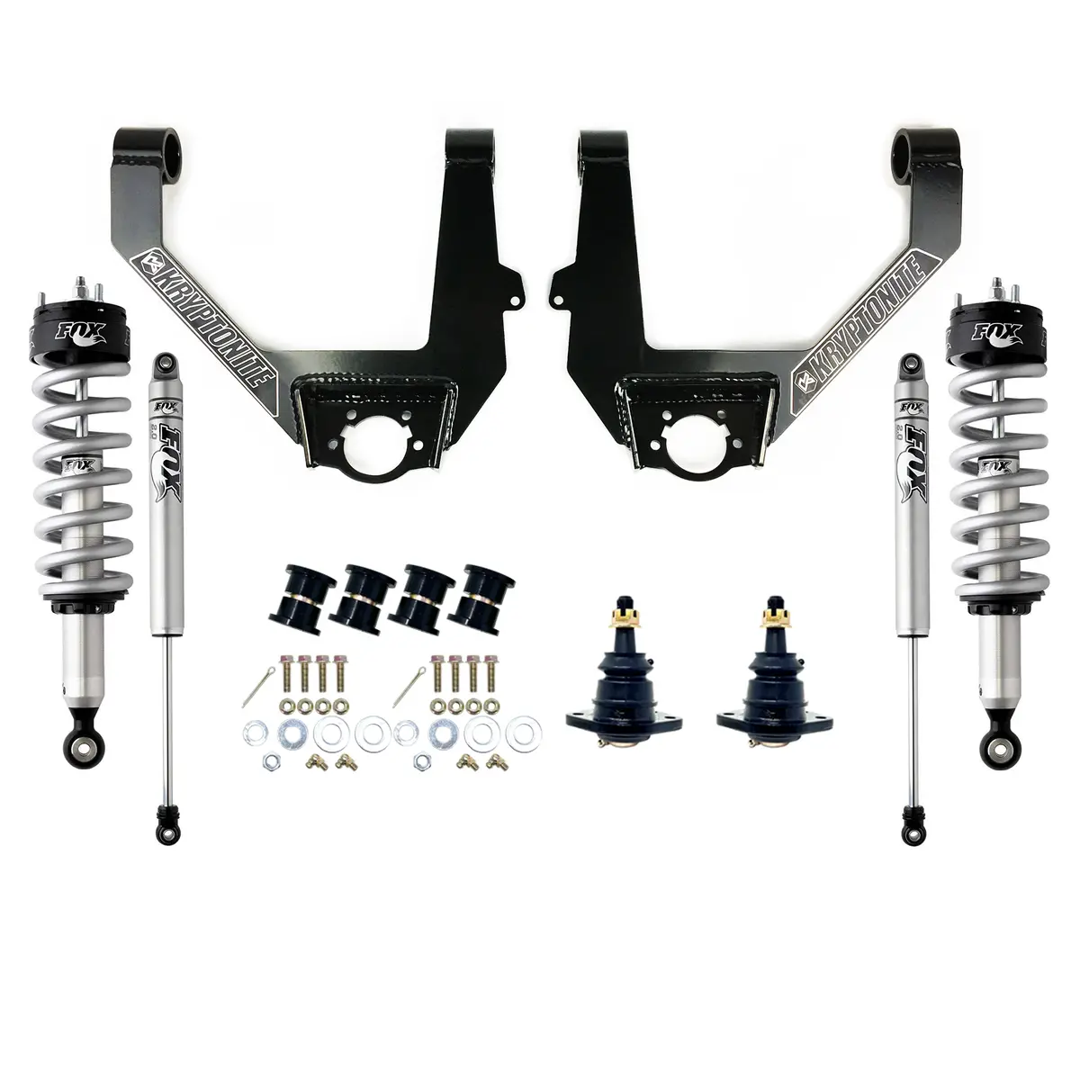 Kryptonite Stage 3 Leveling Kit With Fox Shocks For 2014–2018 1/2 Ton 6-Lug Chevy/Gmc Trucks 1