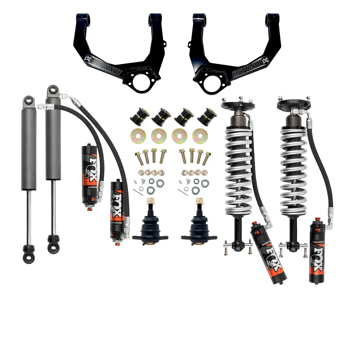 Kryptonite Stage 3 Leveling Kit With Fox Performance Elite Shocks For 1/2 Ton 6 Lug Trucks 2019+ At4/Trail Boss 1