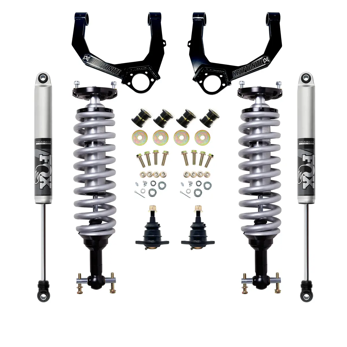 Kryptonite Stage 3 Leveling Kit With Fox 2.5 Shocks For 1/2 Ton 6 Lug Trucks 2019+ 1