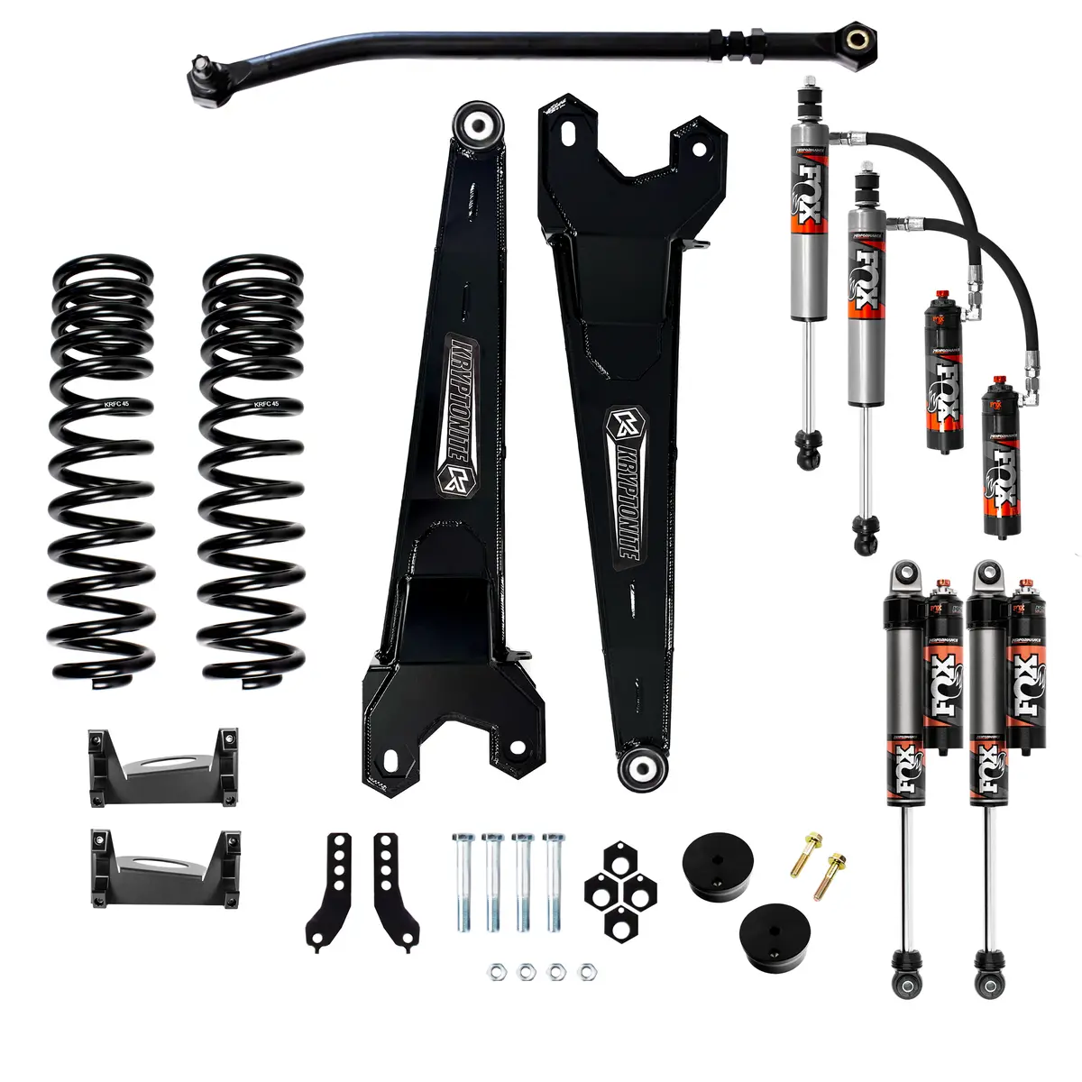 Kryptonite Ford Super Duty F250/F350 Stage 3 Leveling Kit With 2.5 Performance Elite Fox Shocks 2017-2025 1