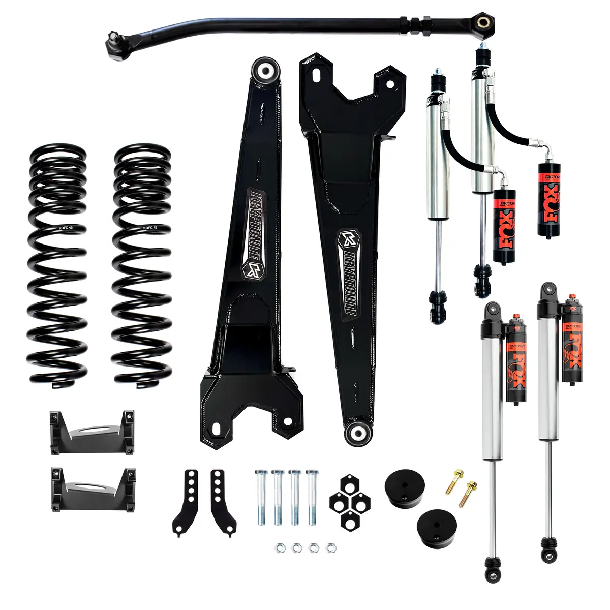 Kryptonite Ford Super Duty F250/F350 Stage 3 Leveling Kit With 2.5 Factory Race Series Fox Shocks 2017-2025 1