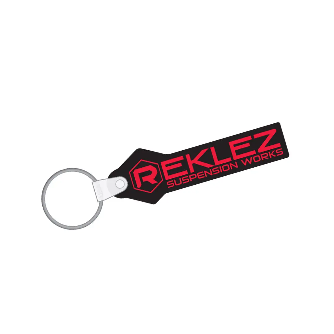 Reklez Suspension Works Key Chain Black/ Red Letter 1