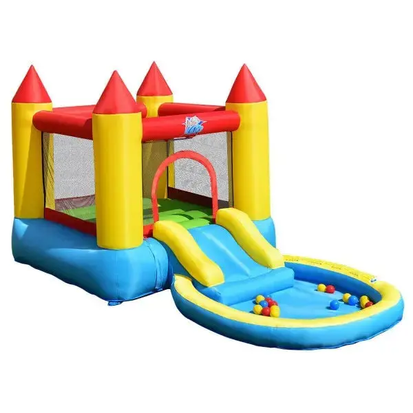 Kids Inflatable Bounce House Castle With Balls Pool And Bag 1