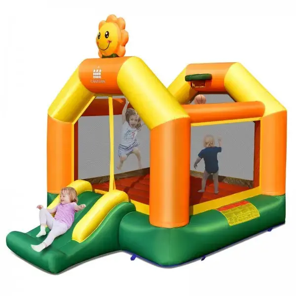 Kids Inflatable Bounce Jumping Castle House With Slide Without Blower 1