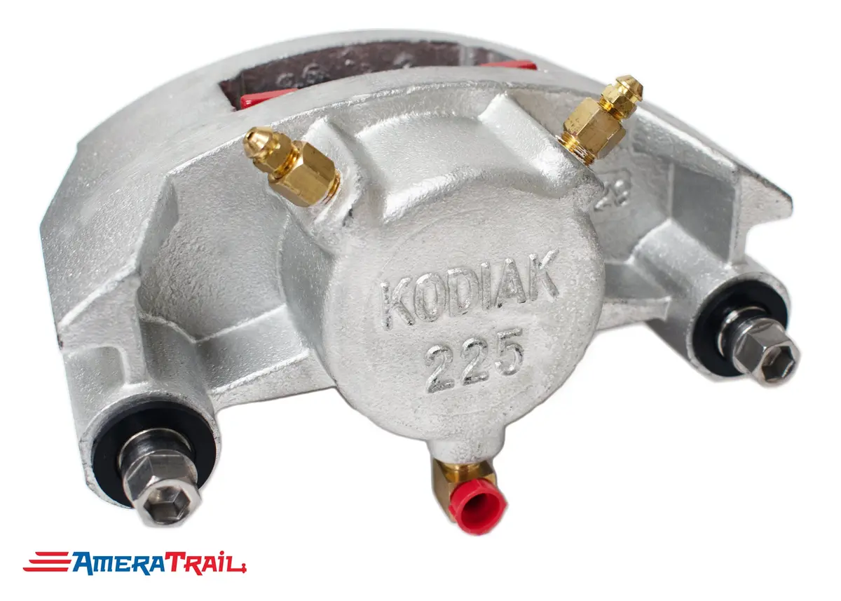 Kodiak 225 Dacromet Caliper, Fits 3500 - 6000 Lb. Axles - Includes 1 Set Of Pads & Guide Bolts 1