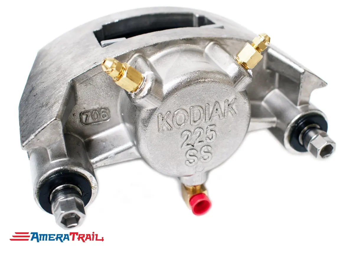 Kodiak 225 Stainless Steel Caliper Fits 3500 - 6000 Lb. Axles - Includes 1 Set Of Pads & Guide Bolts 1