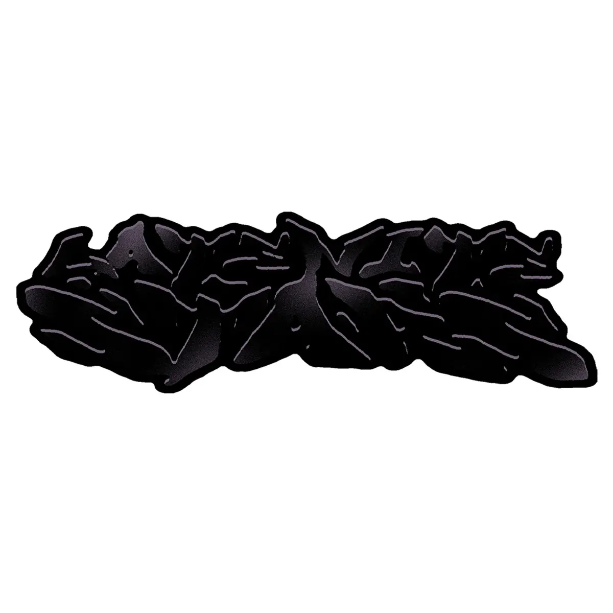 Late Nite Stars Board Sticker Black/Black 1