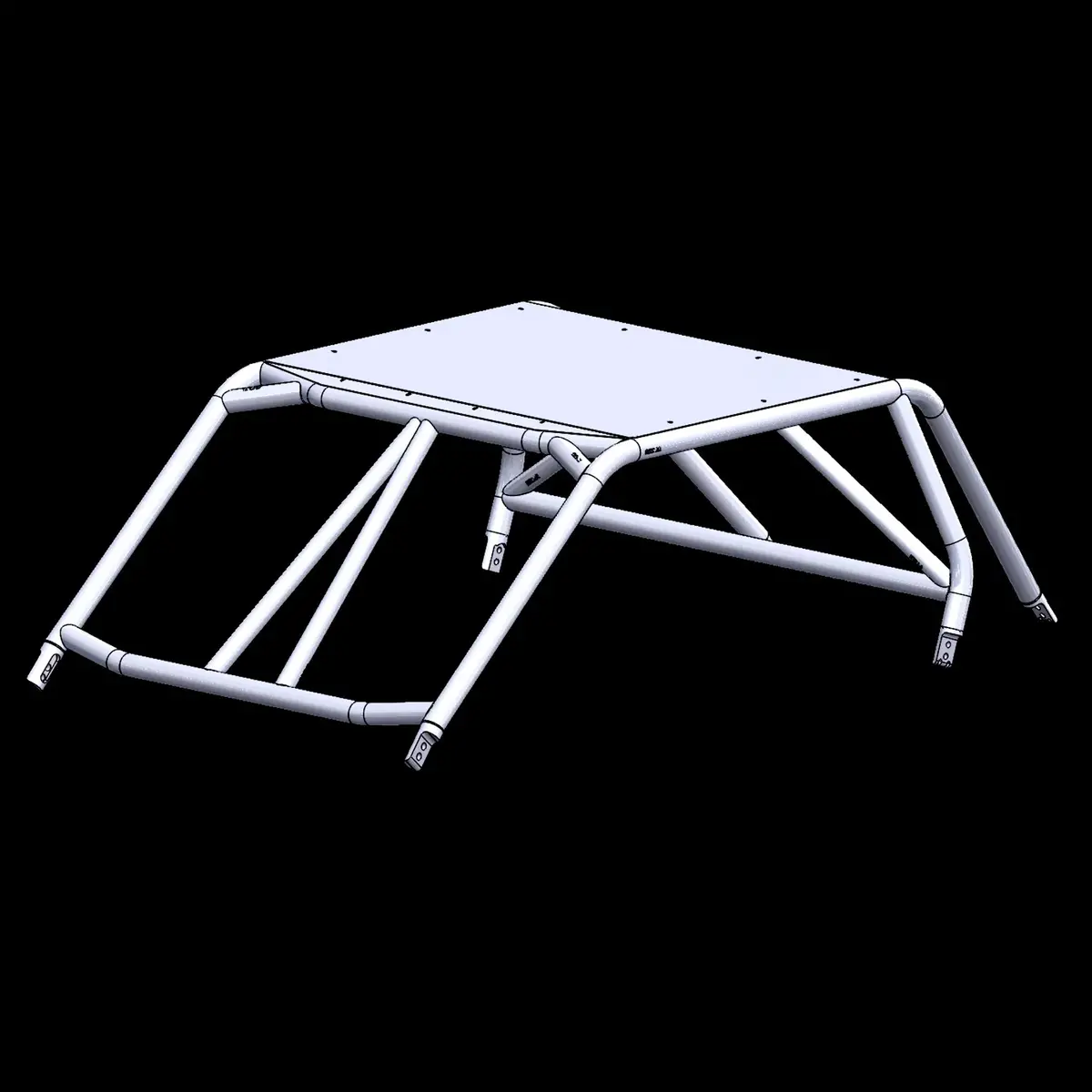 Lsk Polaris Rzr Xp1000 / Turbo 2-Seat Flat Roll Cage Kit 1