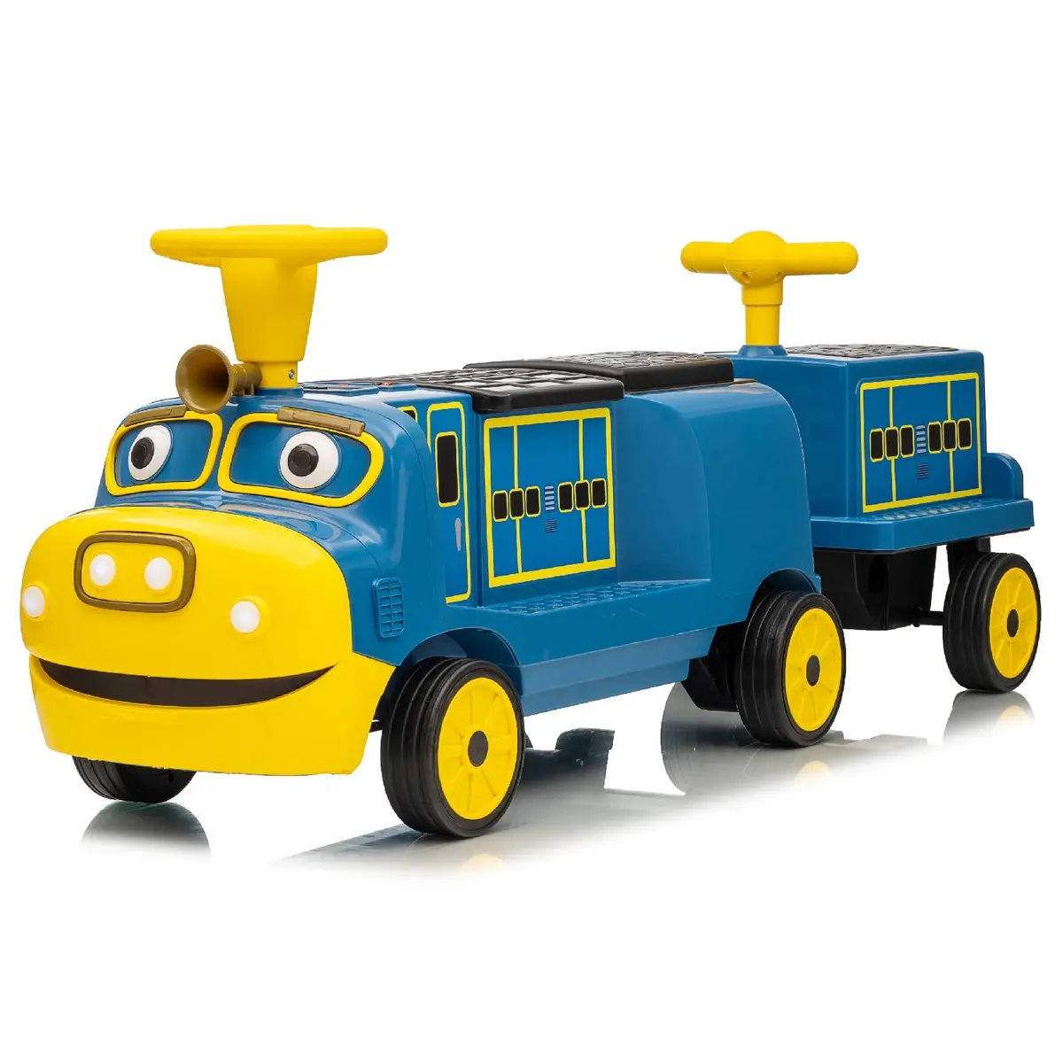 Chuggington Electric Ride-On Train With Whistle, Music Player & 2+/2 Seater – 12V 1