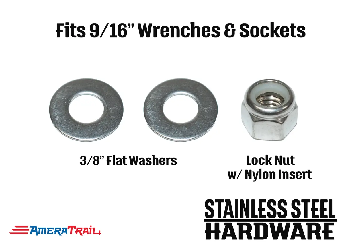 Stainless Steel Bolt 3/8 X 2 1/2", Hex Head - Available W/ Nut And Washer Hardware 3