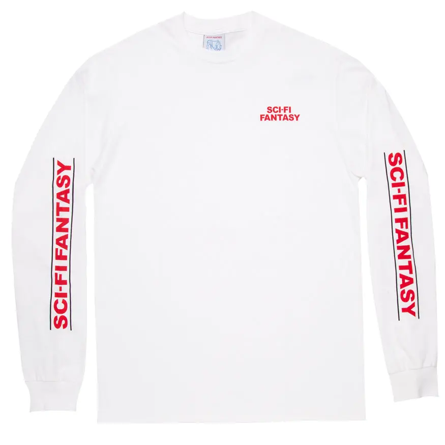 Sci-Fi Fantasy Logo L/S Tee White 1