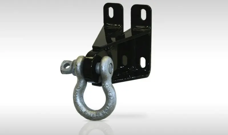 Fab Fours M1850-1 Black Steel Front Bumpers Ranch D-Ring Mounts 1