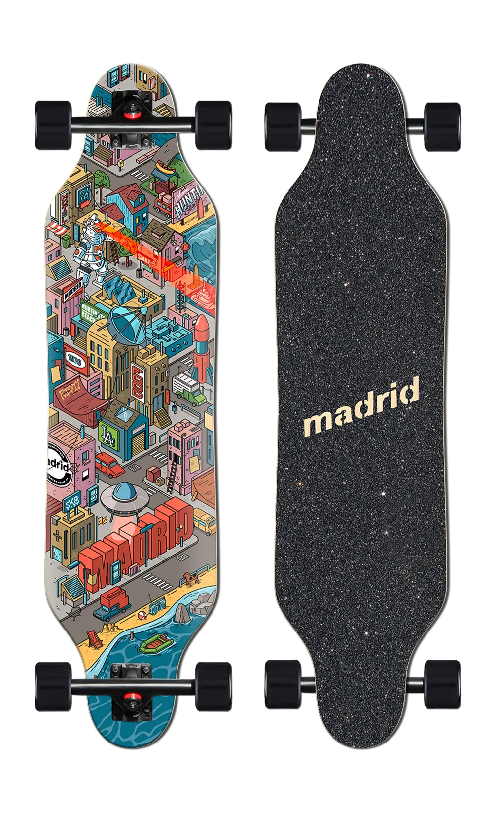 Madrid Weezer 36-Inch Skateboard Deck – City Graphic