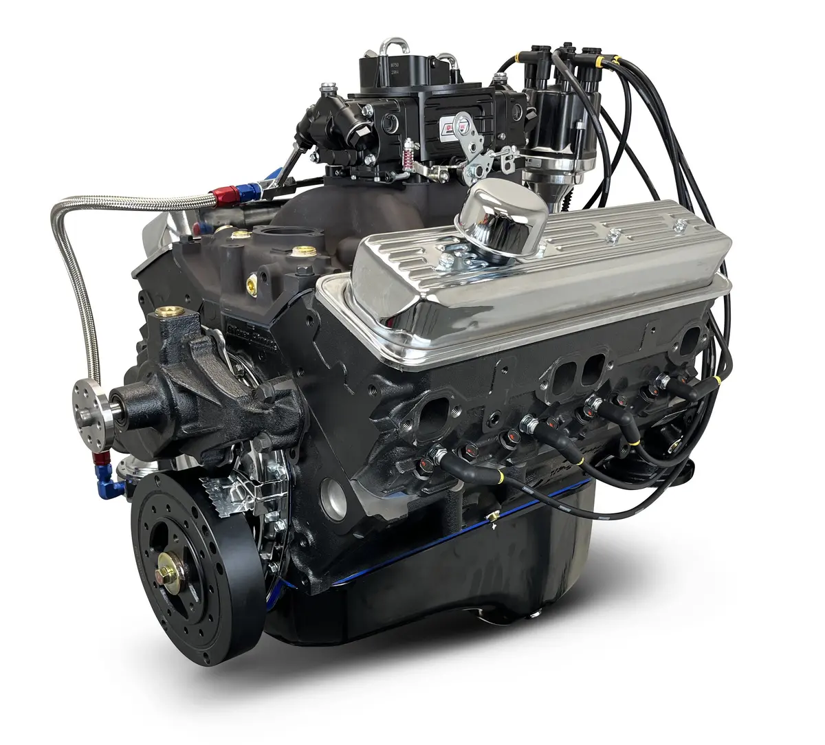 Gm Marine Small Block Compatible 383 C.I. Engine - 405 Horsepower - Base Dressed - Carbureted 1