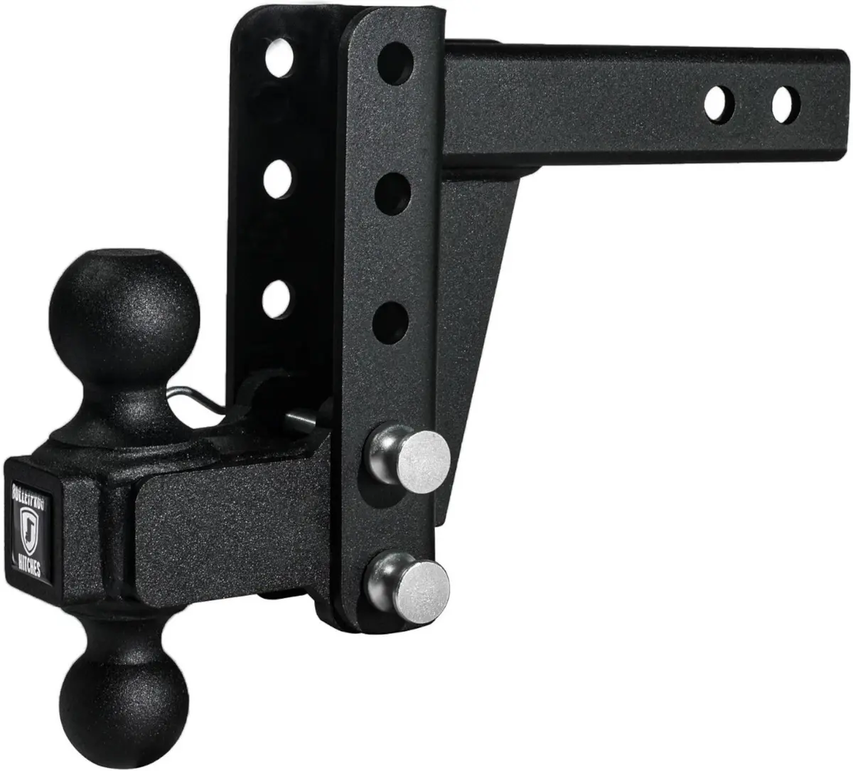 Bulletproof Medium Duty 4” Drop/Rise Hitch 2" Box Steel Shank 1