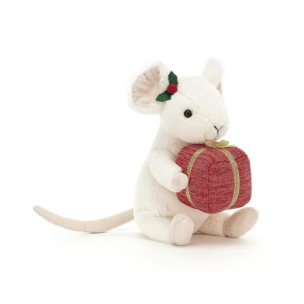 Jellycat Merry Mouse Present 1
