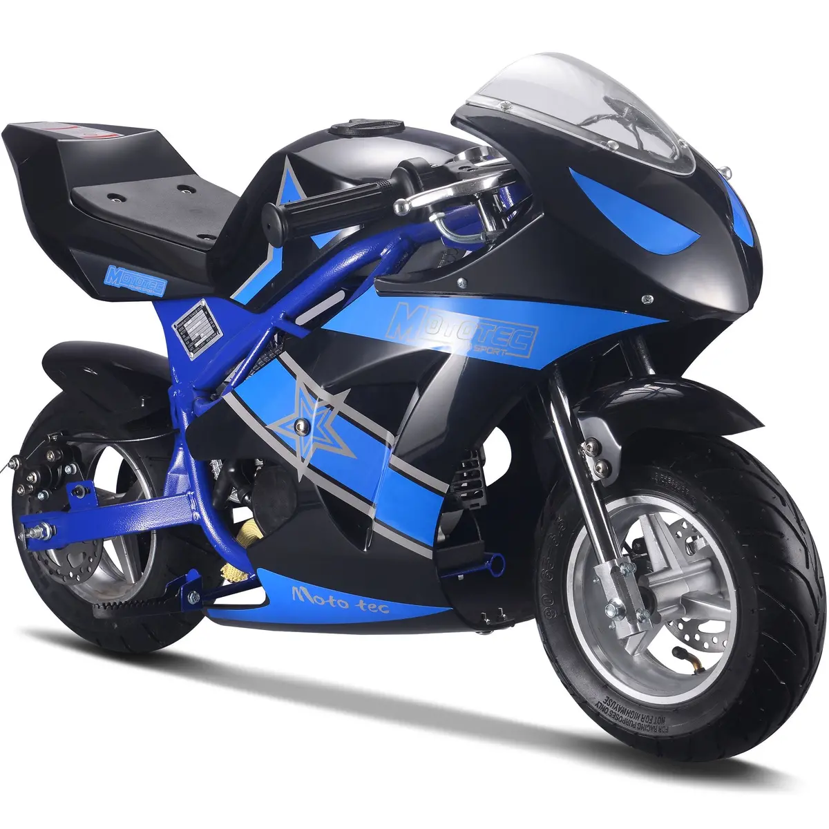 Mototec Gas Pocket Bike Gt 49Cc 2-Stroke Blue 1