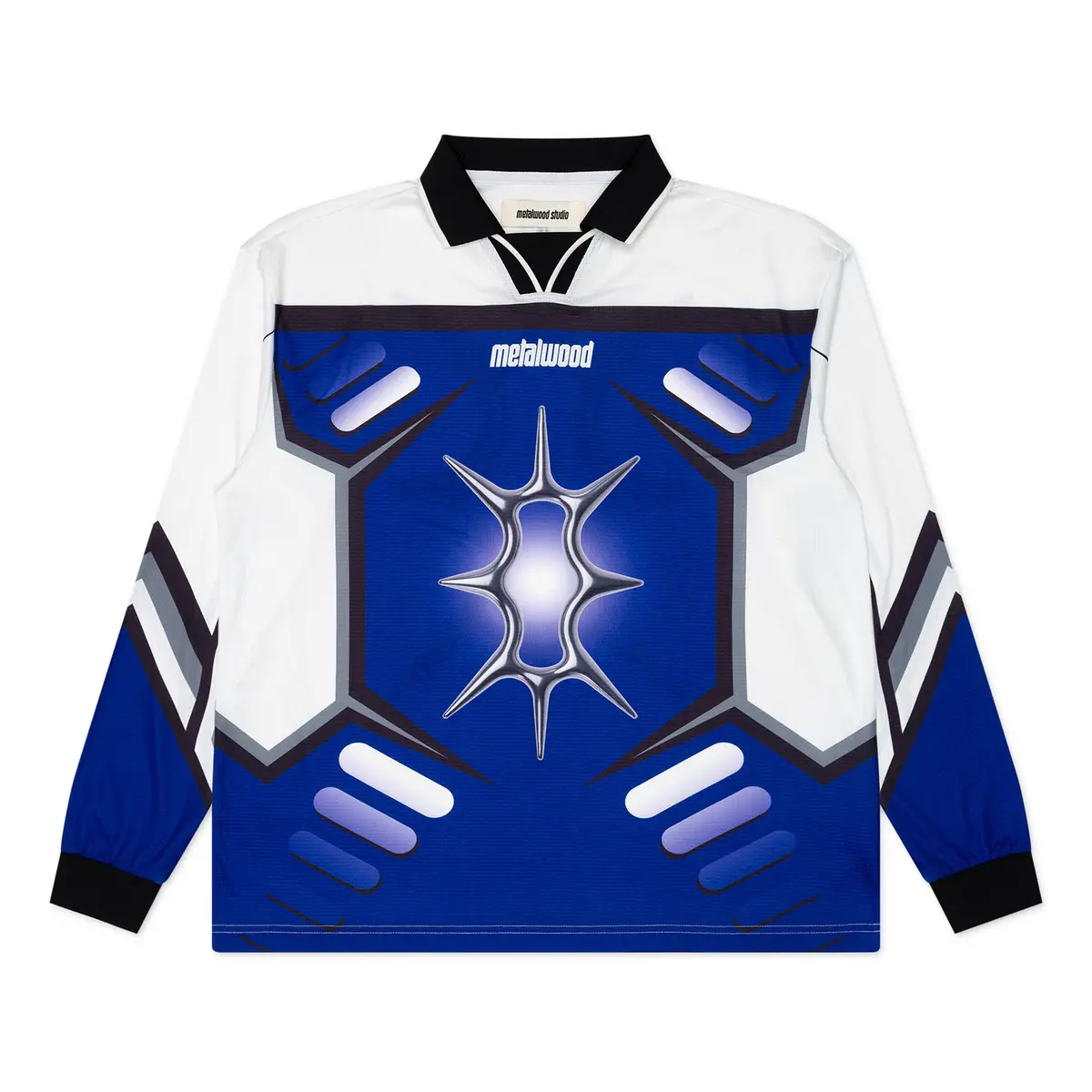 Metalwood Studio X-Games Ls Jersey White/Blurple 1