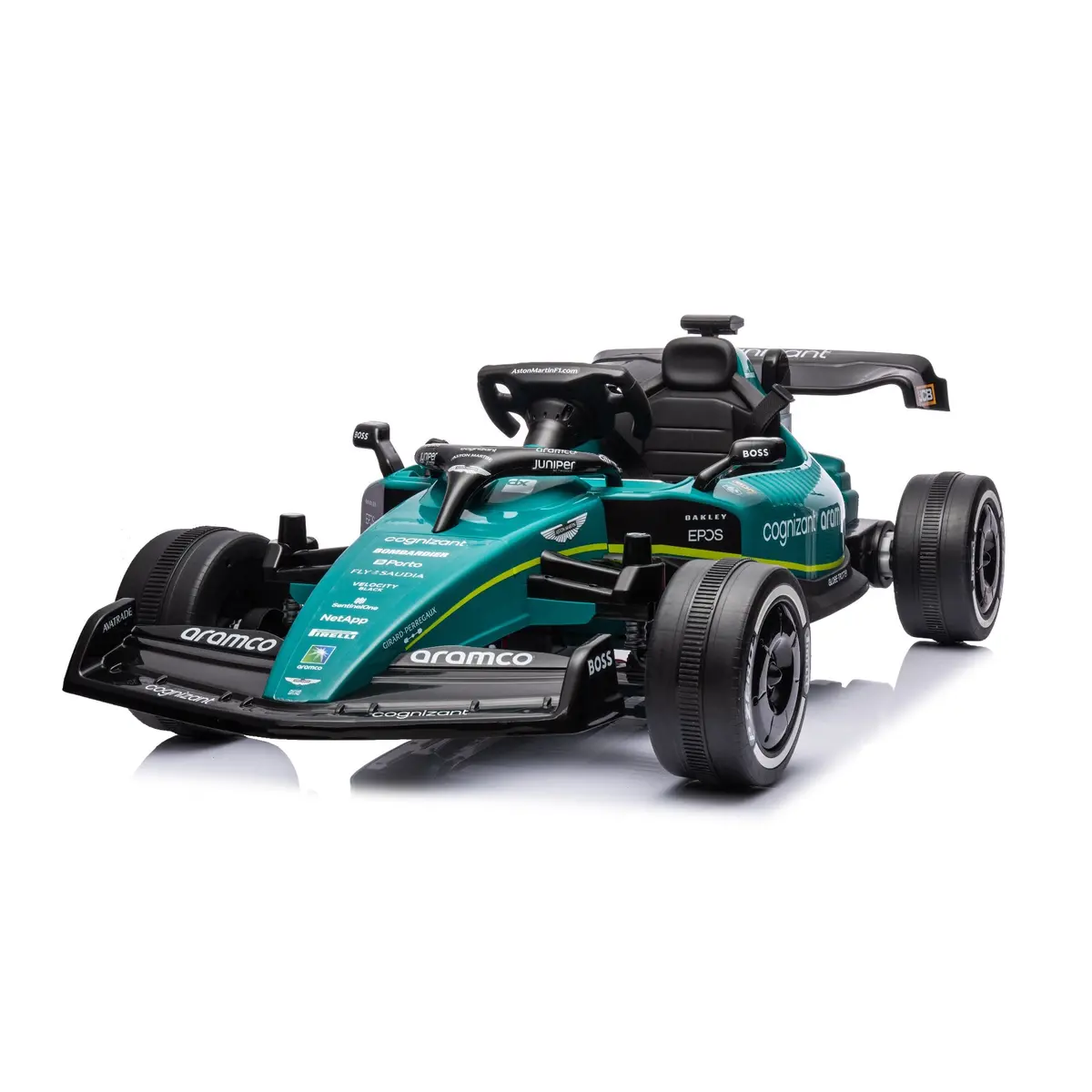Aston Martin Amr24 F1 12V Ride On Car For Kids With Remote Control, Led Lights And Music 1