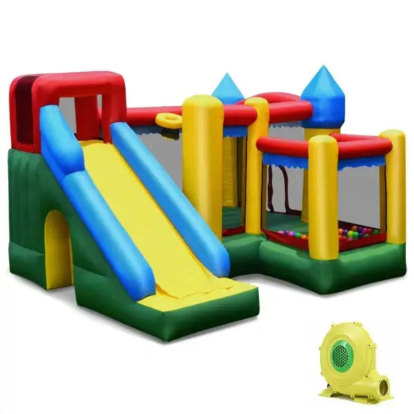 Mighty Inflatable Bounce House Castle Jumper Moonwalk With Blower 1