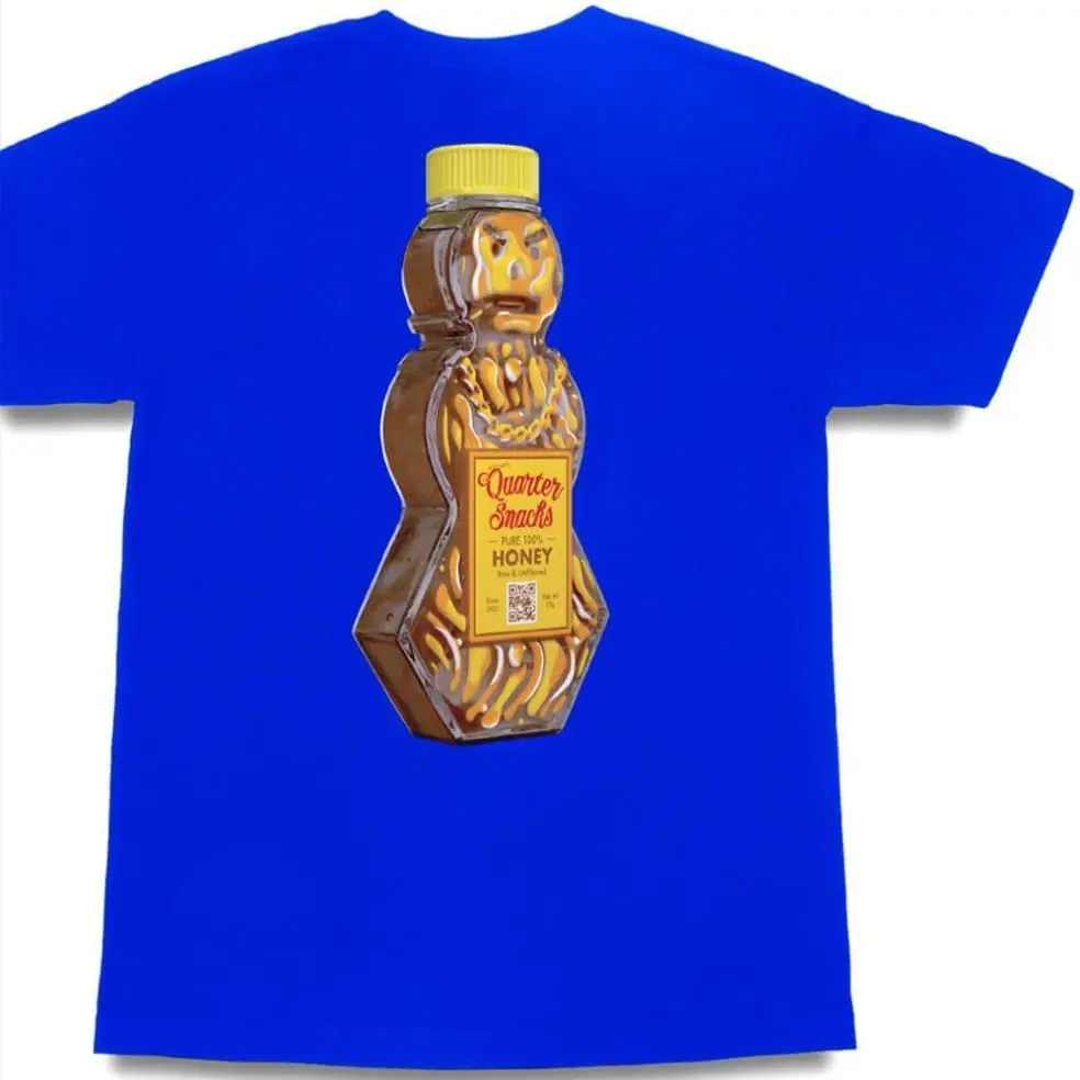 Quarter Snacks Honeyman Tee Royal 1