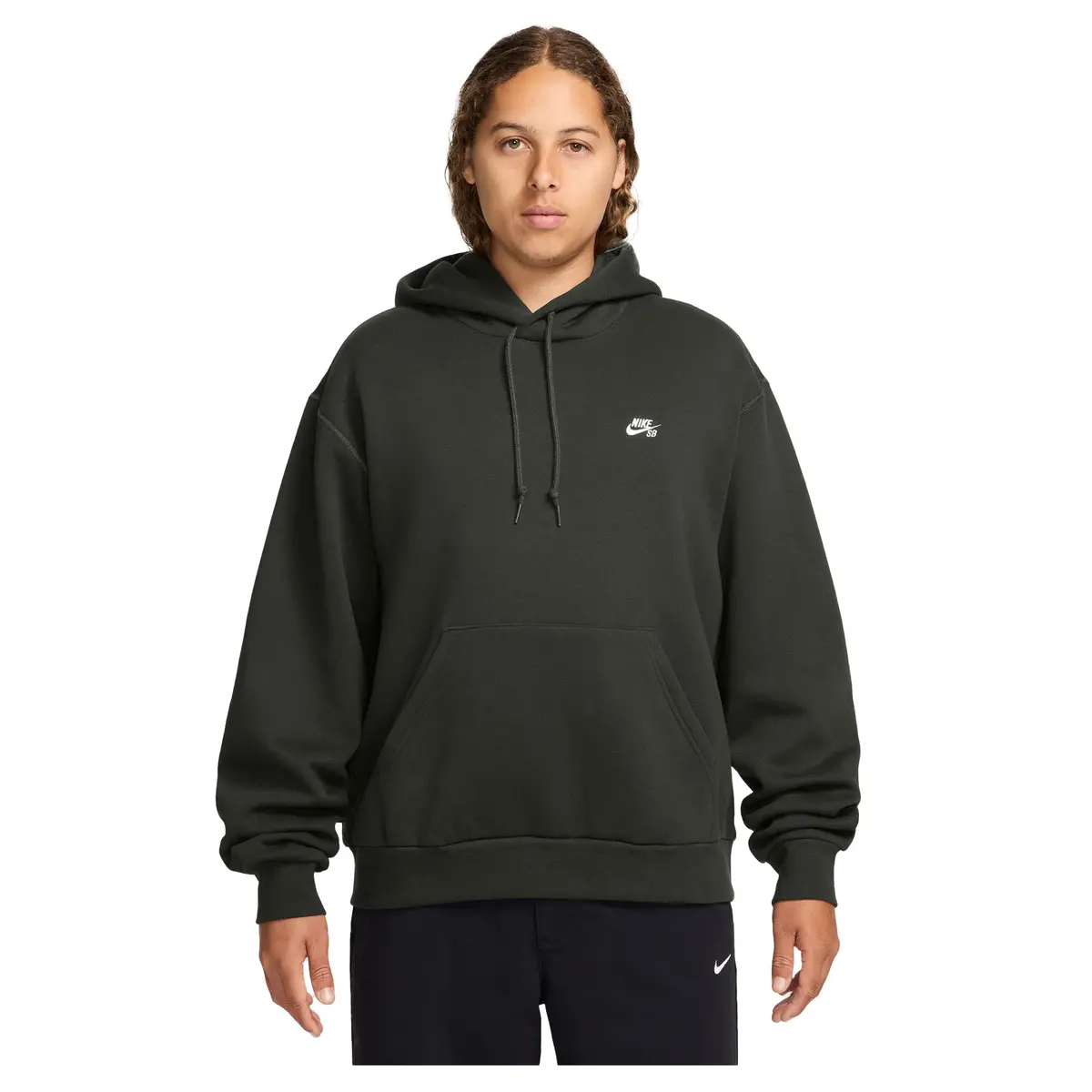 Nike Sb Essential Hooded Sweatshirt Sequoia/White 1