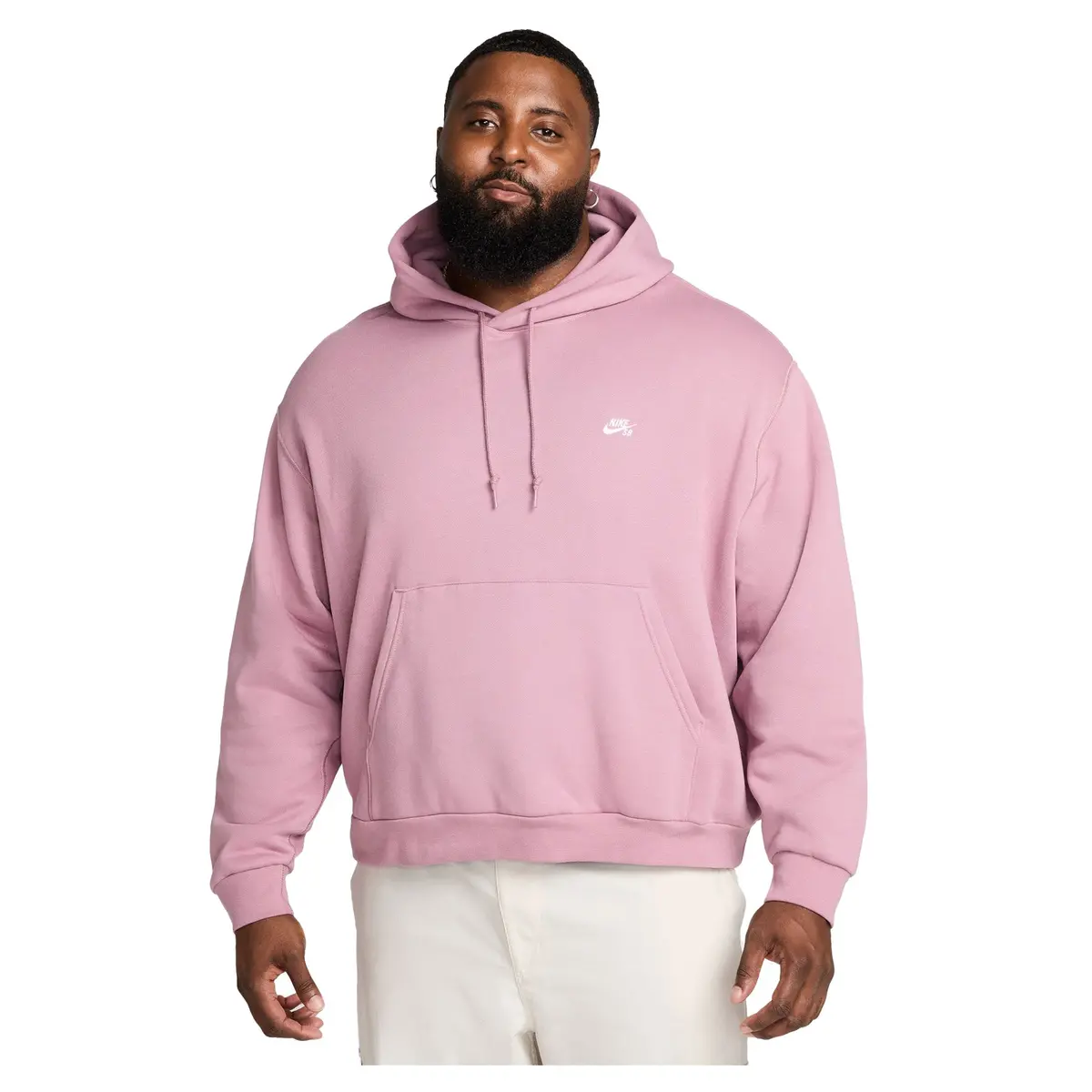 Nike Sb Fleece Pullover Skate Hoodie Plum Dust 1