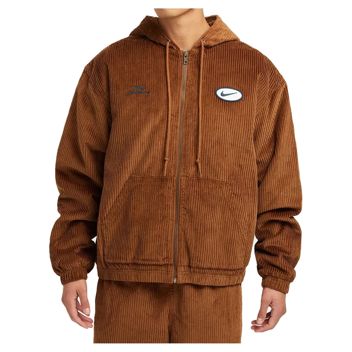 Nike Sb Hooded Corduroy Jacket Brown 1