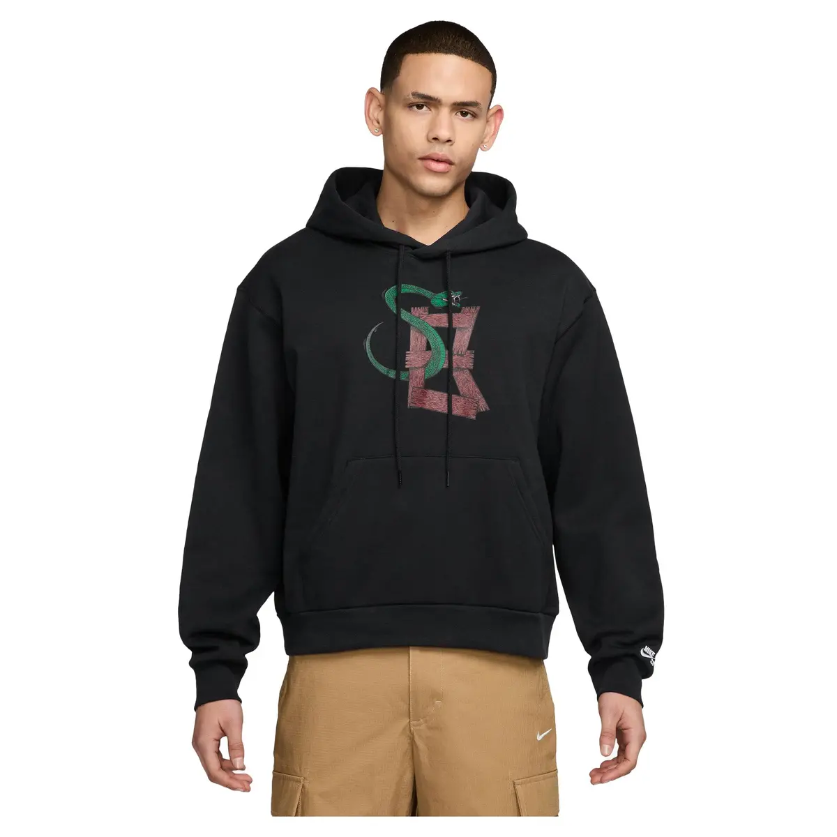 Nike Sb Snake Pullover Hoodie Black 1