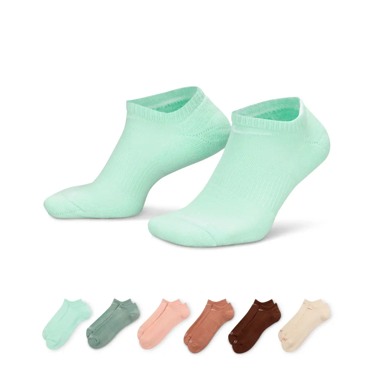 Nike Sb Everyday Plus No Show Sock Multi Color Pastel 6 Pack 1