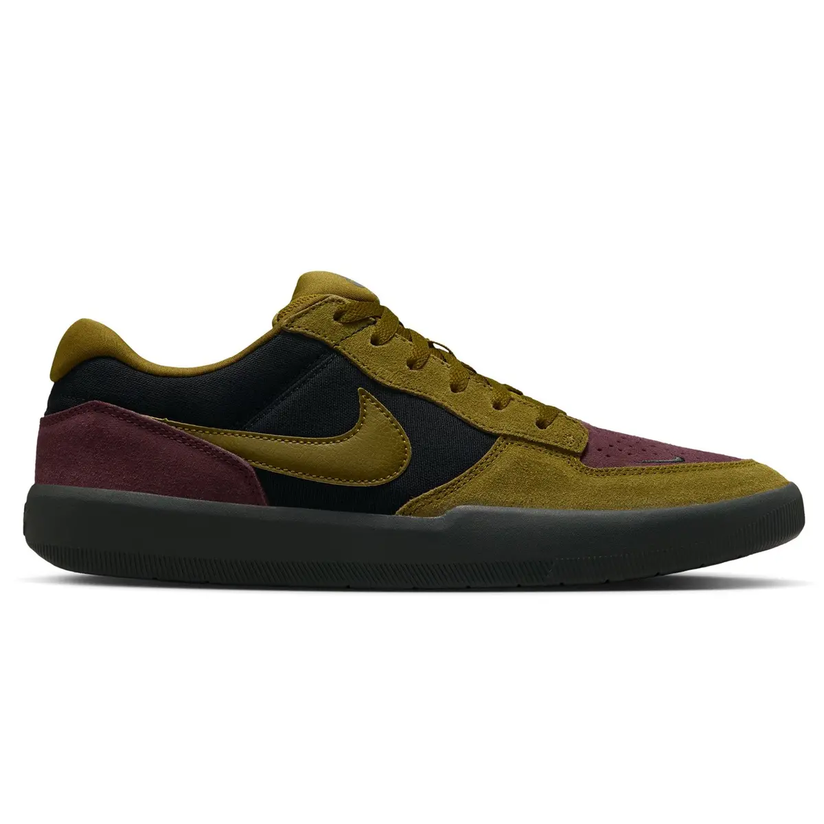 Nike Sb Force 58 Black/Olive Flak/Burgundy Crush 1