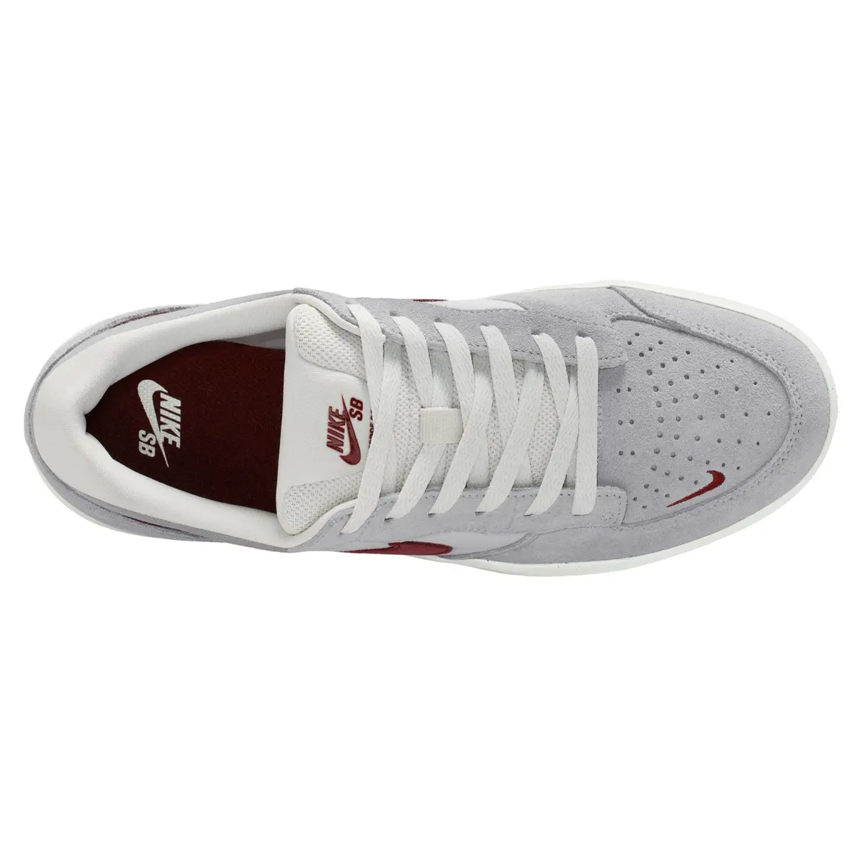 Nike Sb Force 58 Platinum Tint/Dark Team Red/Wolf Grey 6