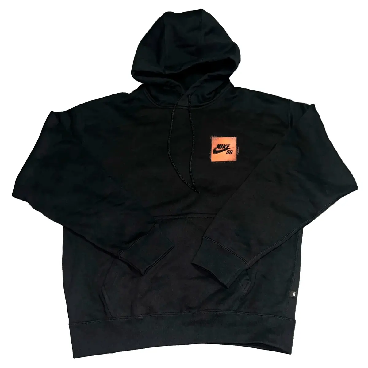 Nike Sb Stencil Fleece Pullover Hoodie Black 1