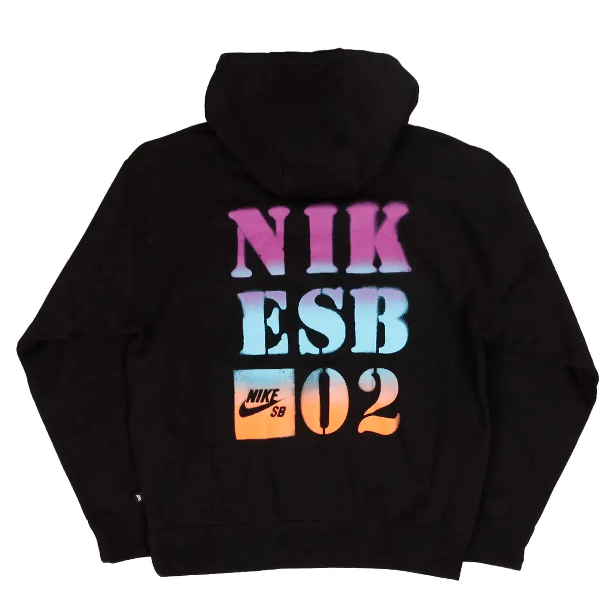 Nike Sb Stencil Fleece Pullover Hoodie Black 2
