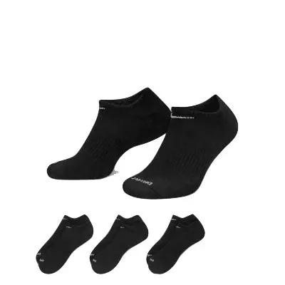 Nike Everyday Plus Cushion Training No-Show Socks Black/White (3 Pairs) 1