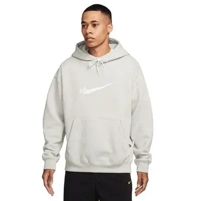 Nike Sb Skate Fleece Hoodie Logo Grey Heather 1