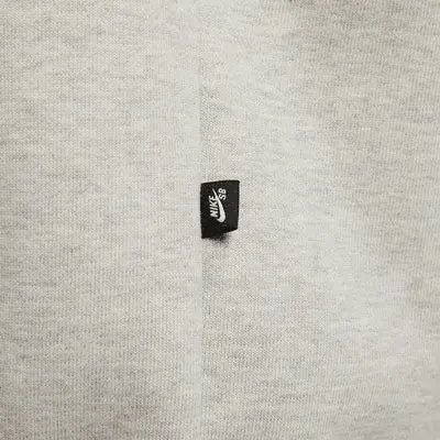 Nike Sb Skate Fleece Hoodie Logo Grey Heather 2