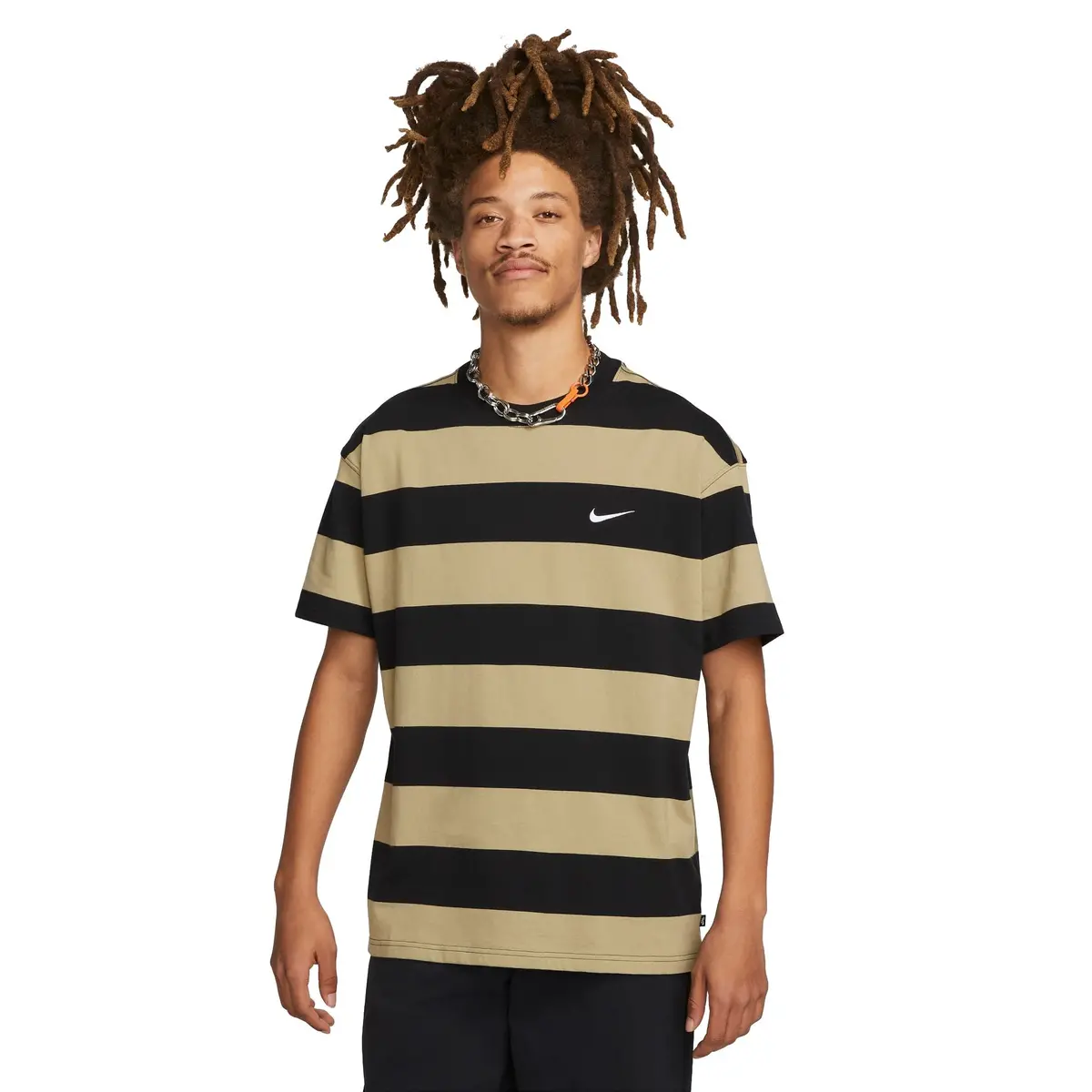 Nike Sb Stripe Tee Neutral Olive/Black/White 1